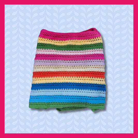Rainbow kids poncho