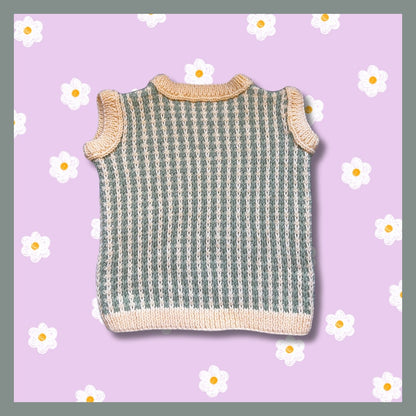 Yellow and olive kids sweater