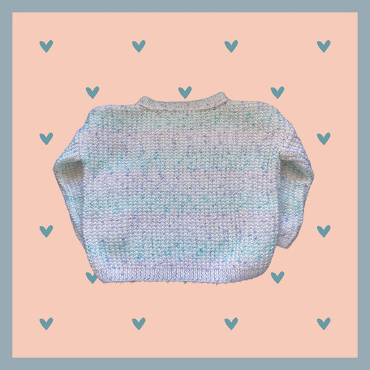 White gradient kids sweater