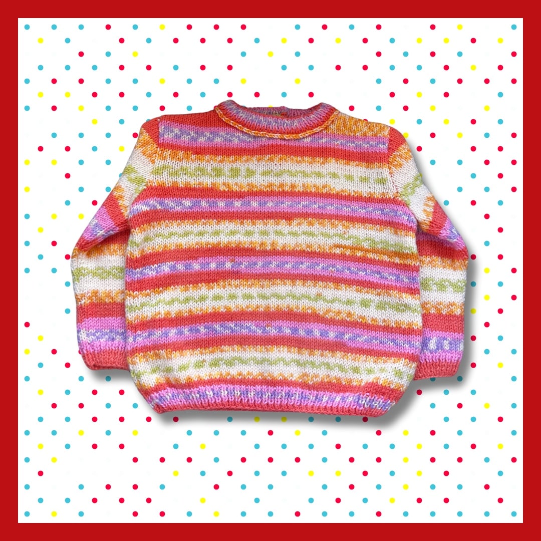 Kids multicolor striped sweater