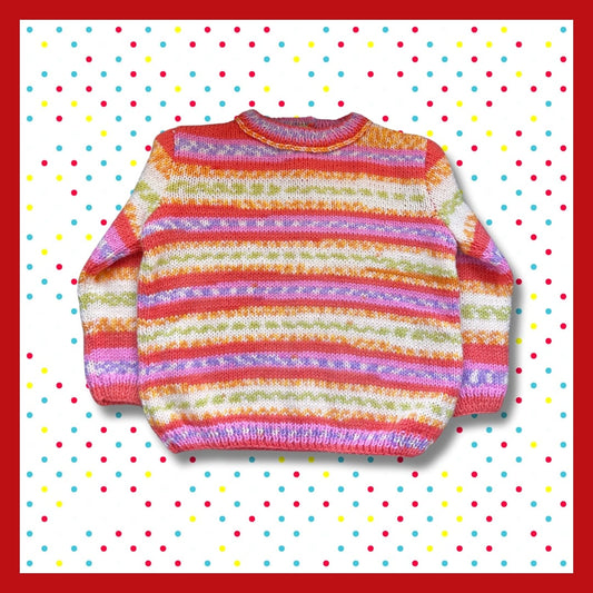Kids multicolor striped sweater