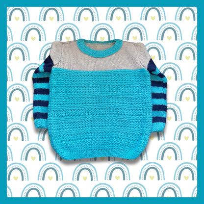 Kids striped blue sweater
