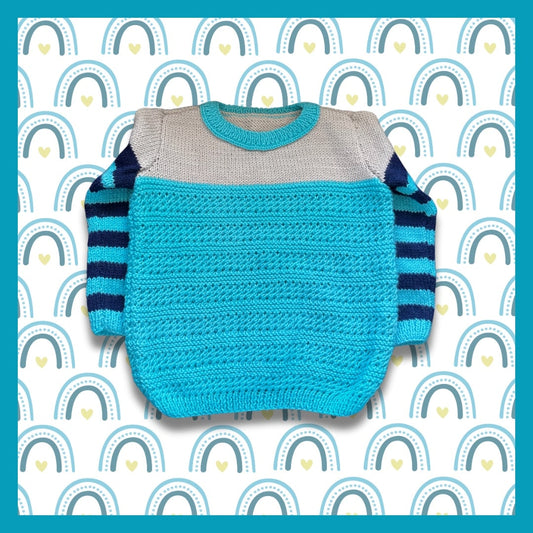 Kids striped blue sweater
