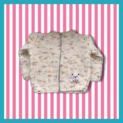 Cream kids cardigan