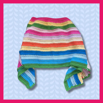 Rainbow kids poncho