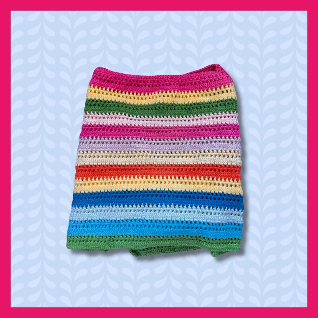 Rainbow kids poncho